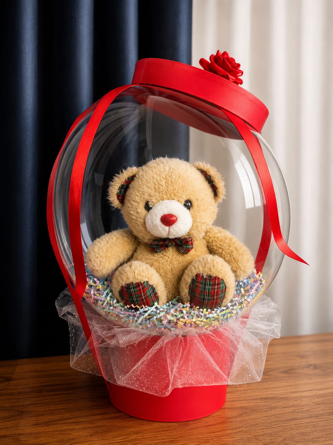 Balon & Peluş Ayı - Hoş Geldin Bebek Tasarım
