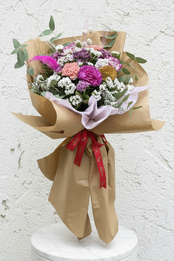 Serenity - Soft Renk Çiçek Buketi