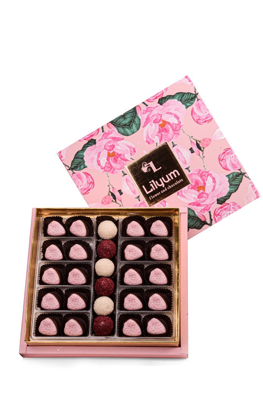 Berry Pink Çikolata Kutusu