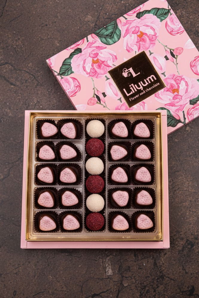 Berry Pink Çikolata Kutusu