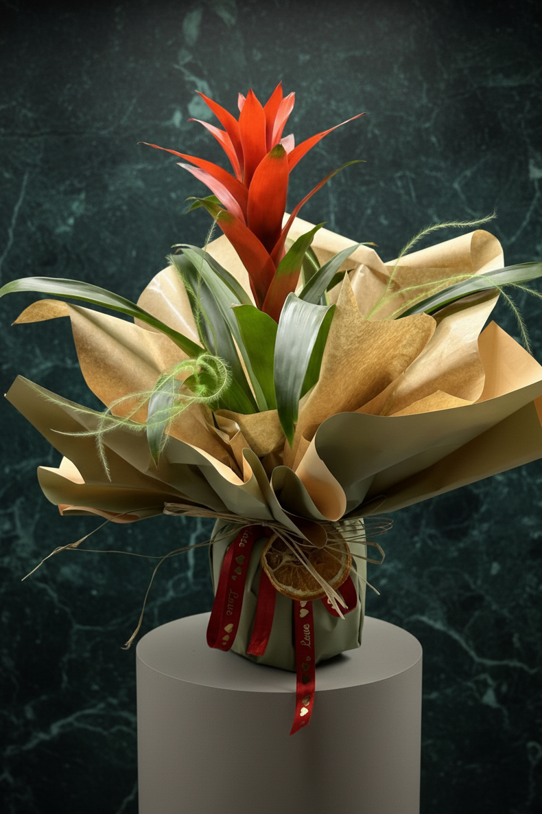 Kırmızı Guzmania Bitkisi