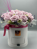 Romantica Serisi Kalıcı Lila Güller Flowerbox