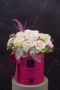 Romantica Serisi Kalıcı Pembe Güller Flowerbox