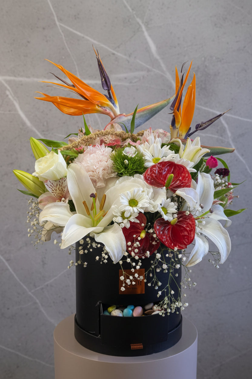 Starliçe Çikolatalı Black Flowerbox