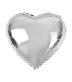 Uçan Silver Kalp Balon (Helyum Dolu)