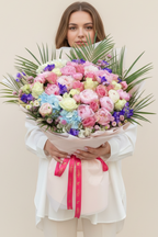 Peony Şakayıklı Premium XL Renkli Buket