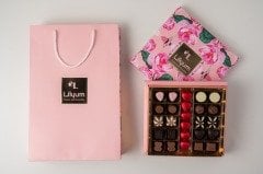 Kırmızı Yaldızlı Kalp Spesiyal Çikolata Kutusu