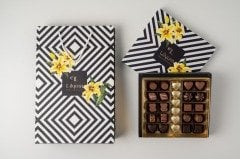 Gold Yaldızlı Kalp Spesiyal Çikolata