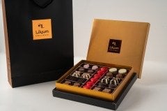 Kırmızı Yaldızlı Kalp Spesiyal Çikolata Kutusu