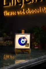 Lilyum Rölyef Desenli El Yapımı Nazar Boncuğu