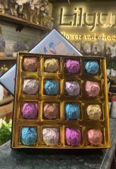 Öğretmenler Günü Özel Yaldızlı Kristal Çikolata Kutusu