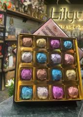 Öğretmenler Günü Özel Yaldızlı Kristal Çikolata Kutusu