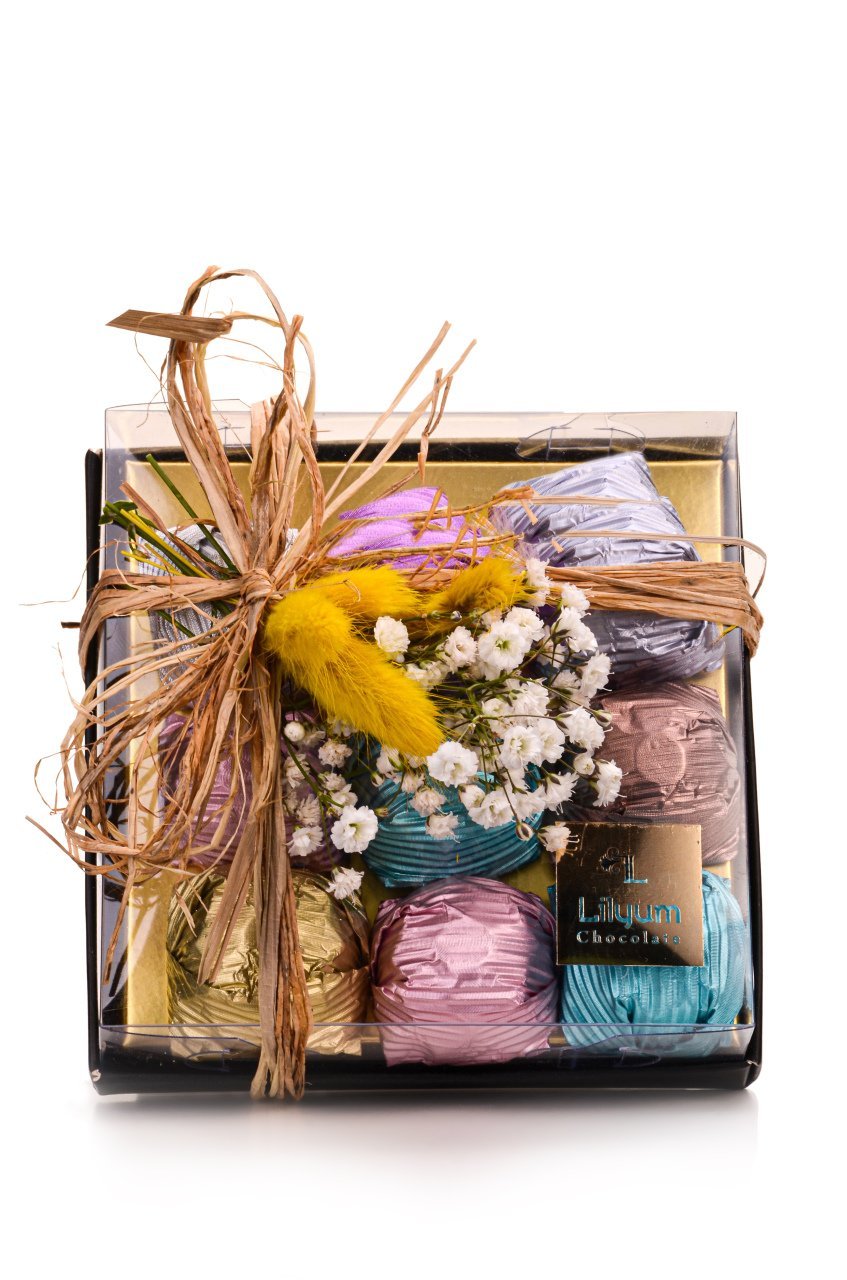 Hediyelik Yaldızlı Kristal Çikolata - 9 Adet