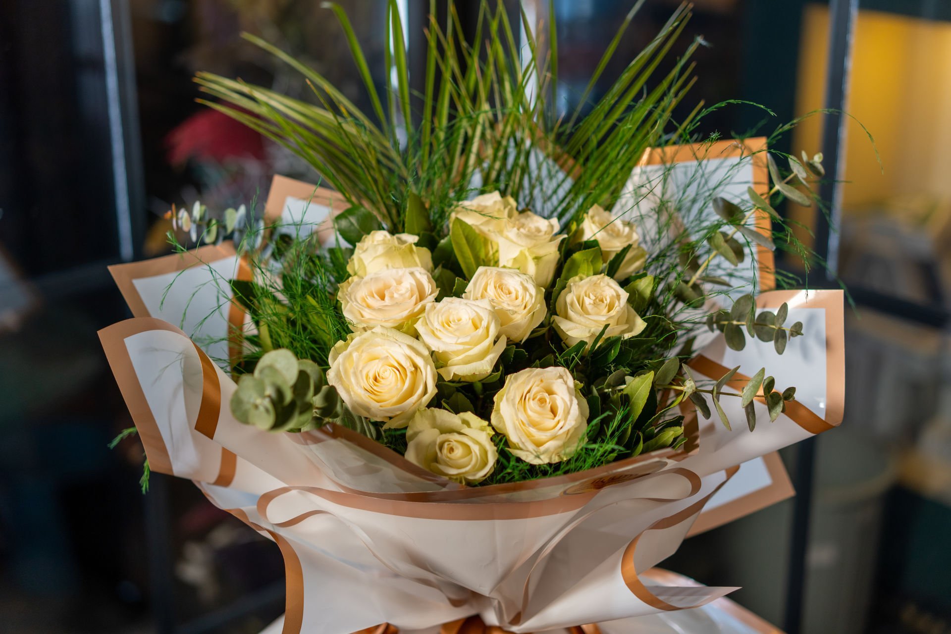 True Love 11'li Beyaz Gül Buketi