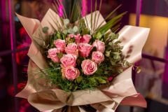 Pure Love 11'li Pembe Gül Buketi
