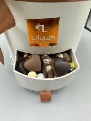 Romantica Serisi Kalıcı Cappucino Güller   (Flowerbox)
