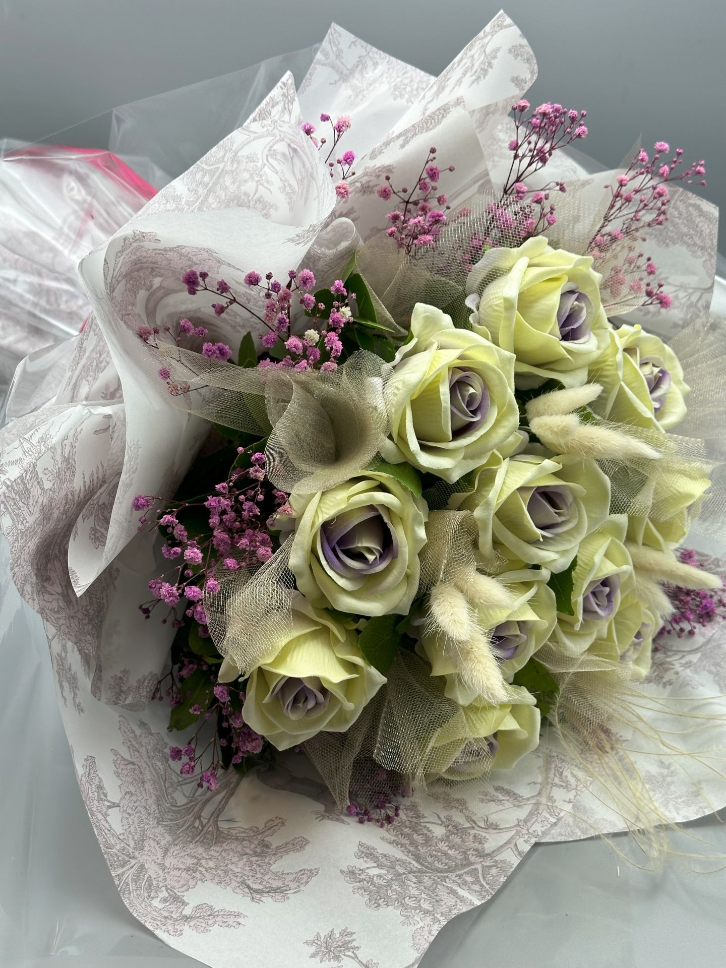 Kalıcı Kadife Gül Buketi (Özel Seri)