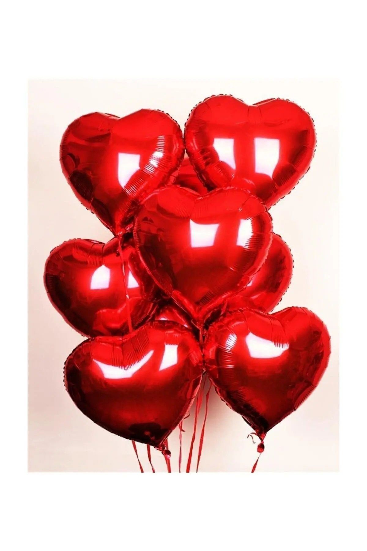 Uçan Kırmızı Kalp Balon (Helyum Dolu) - 1 Adet