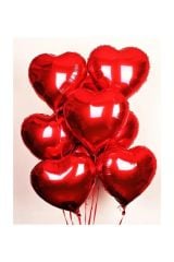 Uçan Kırmızı Kalp Balon (Helyum Dolu) - 1 Adet