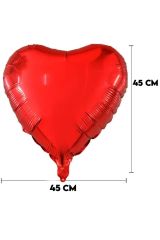 Uçan Gold Kalp Balon (Helyum Dolu) - 1 Adet