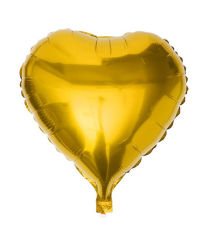 Uçan Gold Kalp Balon (Helyum Dolu) - 1 Adet