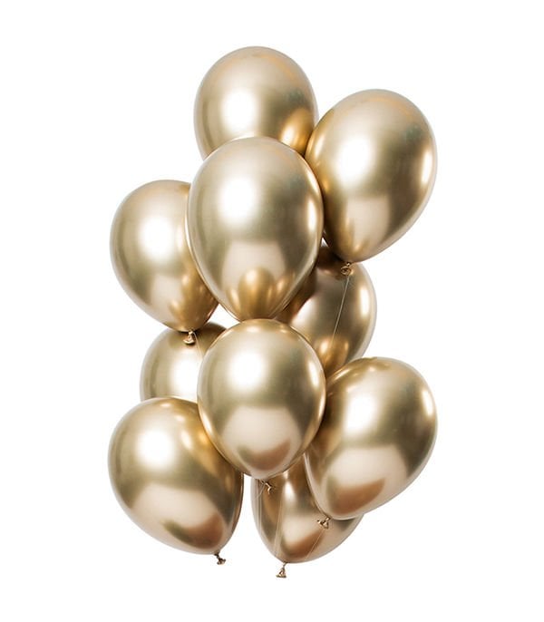 Uçan Gold Balon (Helyum Dolu) - 1 Adet