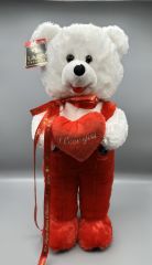 Tulumlu Beyaz Ayıcık (50cm)