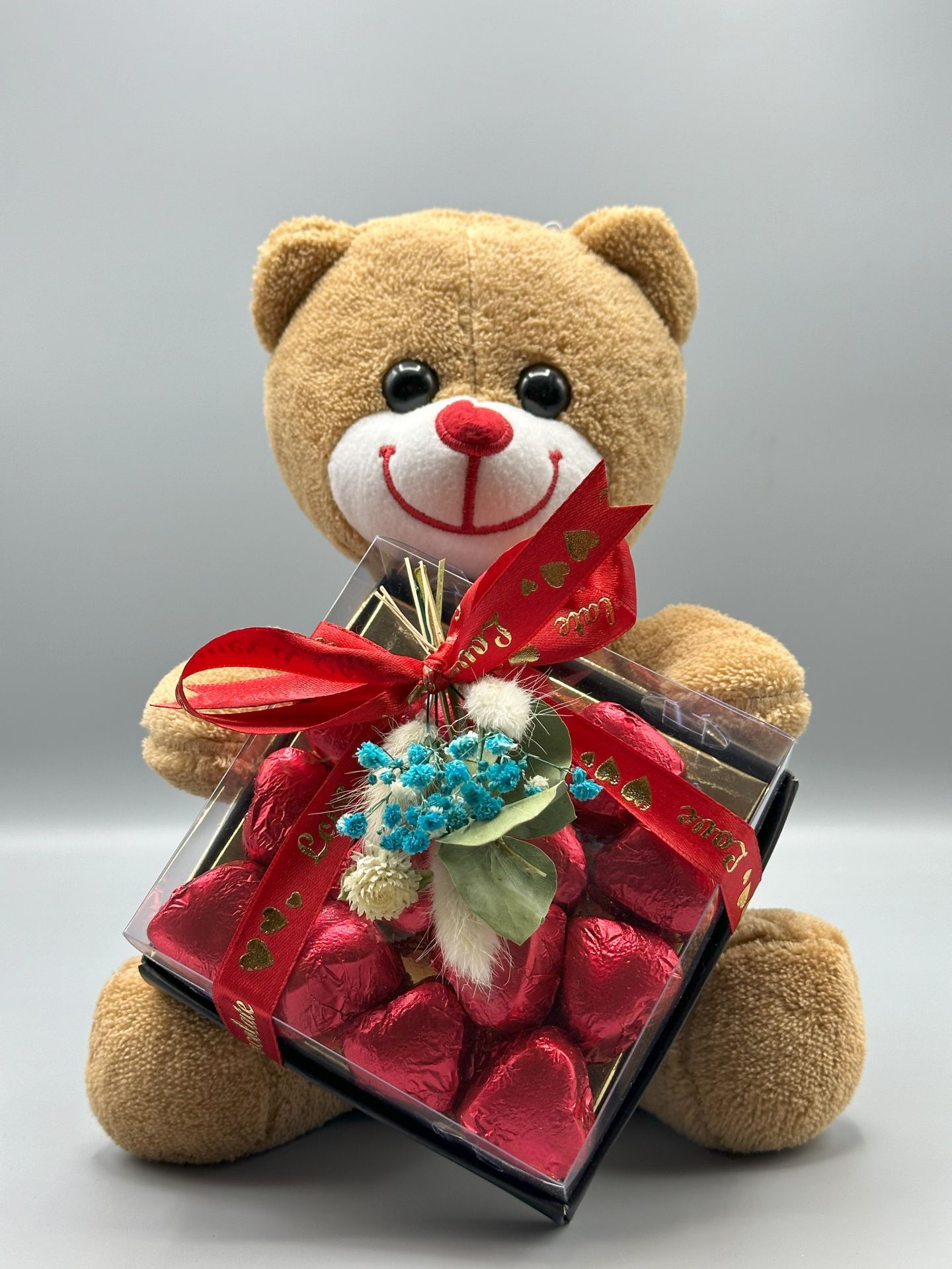 Mini Ayıcık Kalpli Çikolatalı