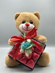 Mini Ayıcık Kalpli Çikolatalı