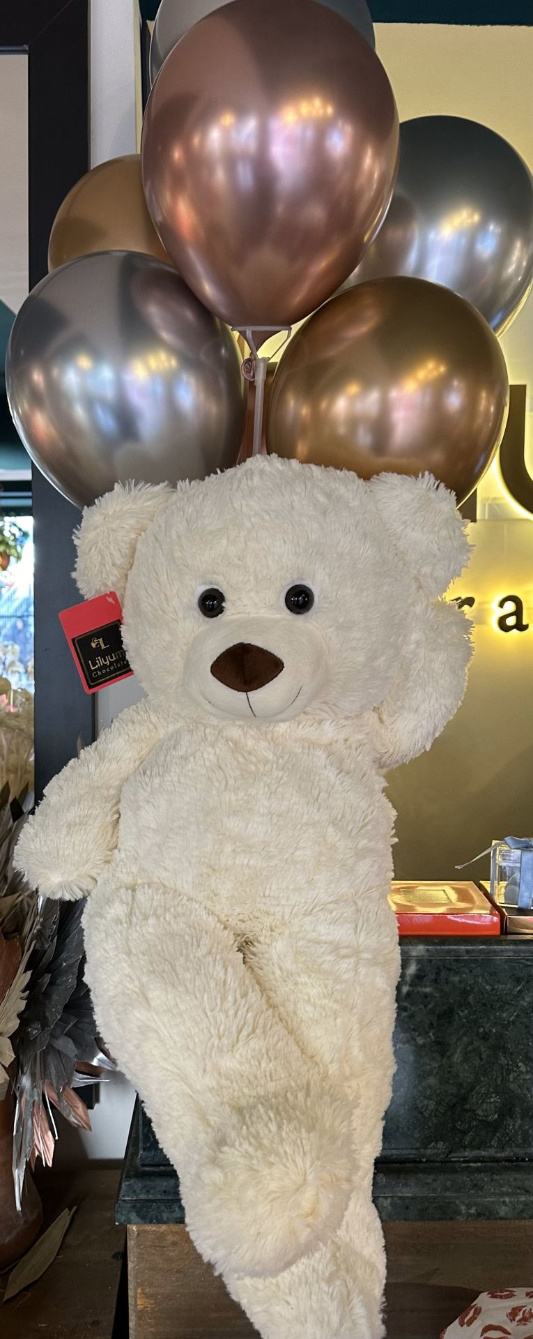 Beyaz Ayıcık (Balon Seti İle Birlikte)