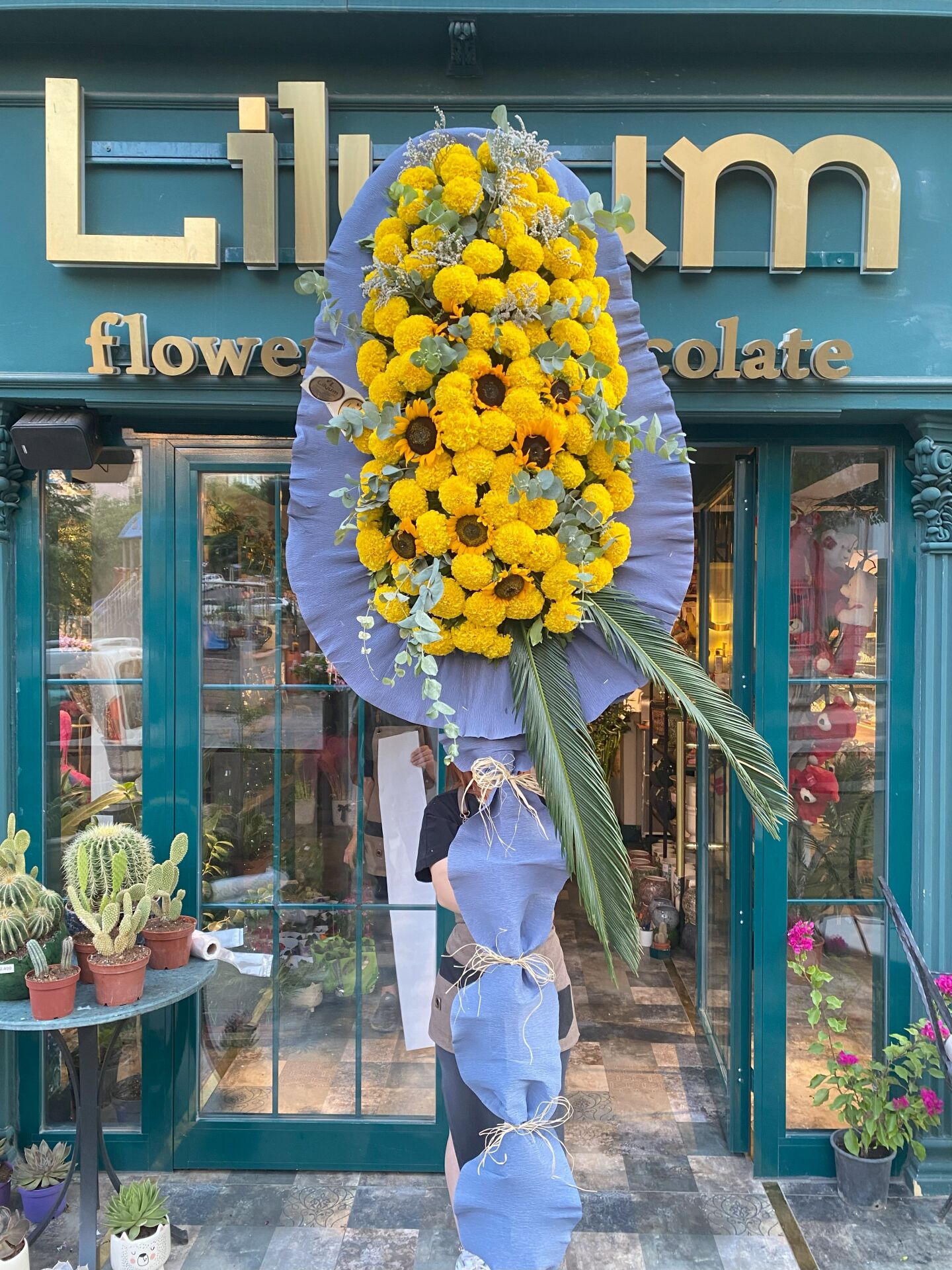 Çelenk (Sarı Çiçekler)