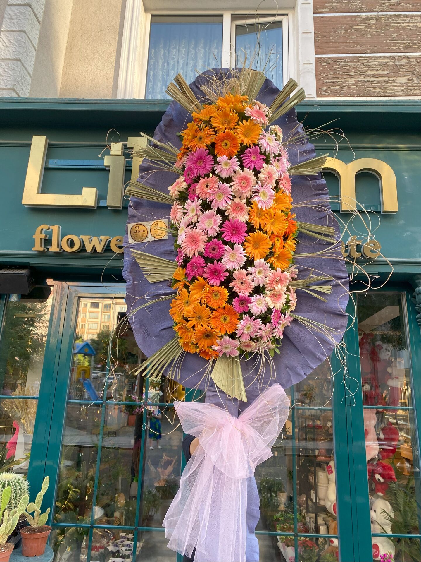 Çelenk (Renkli Çiçekler)