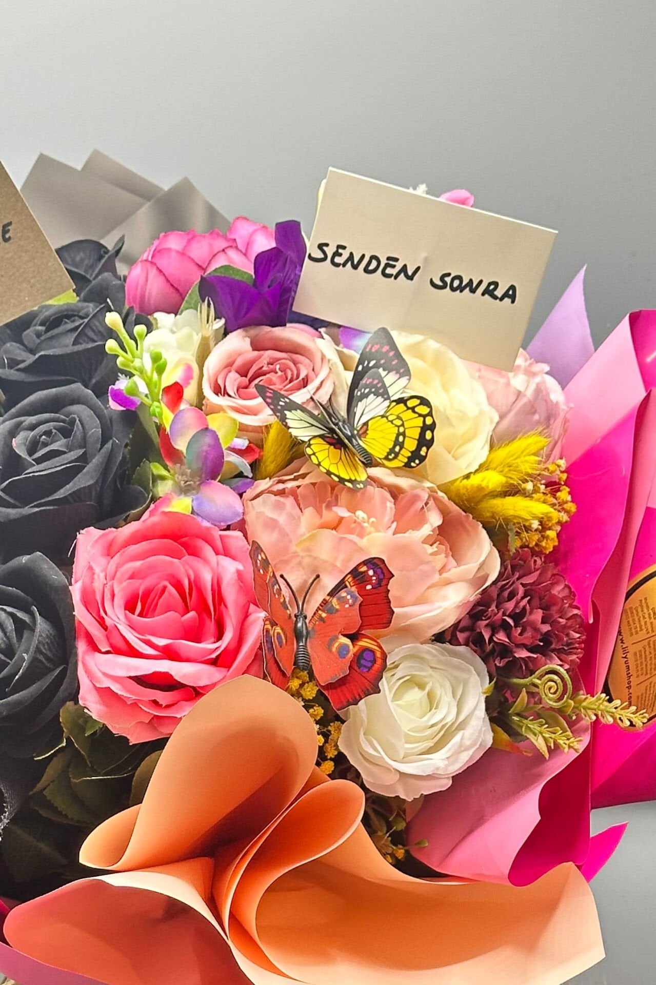 Senden Önce & Senden Sonra Buketi (Kalıcı Güller)