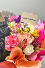 Senden Önce & Senden Sonra Buketi (Kalıcı Güller)