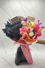 Senden Önce & Senden Sonra Buketi (Kalıcı Güller)